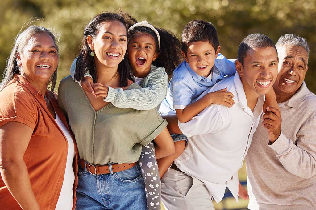 Family Law Multi-generational hispanic family